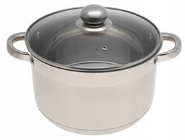 GARNEK Stalowy 9xDNO z POKRYWKĄ 4,45L 22cm 2565