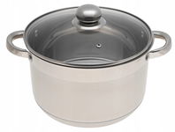 GARNEK Stalowy 9xDNO z POKRYWKĄ 4,45L 22cm 2565