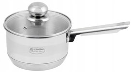 RONDEL Stalowy Z Pokrywą Garnek GRUBE 7xDNO 16cm 1,5l 3033