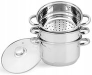 GARNEK do Gotowania Na PARZE Parę Parowar 4el 2,9L 20cm INDUKCJA Gaz 92041