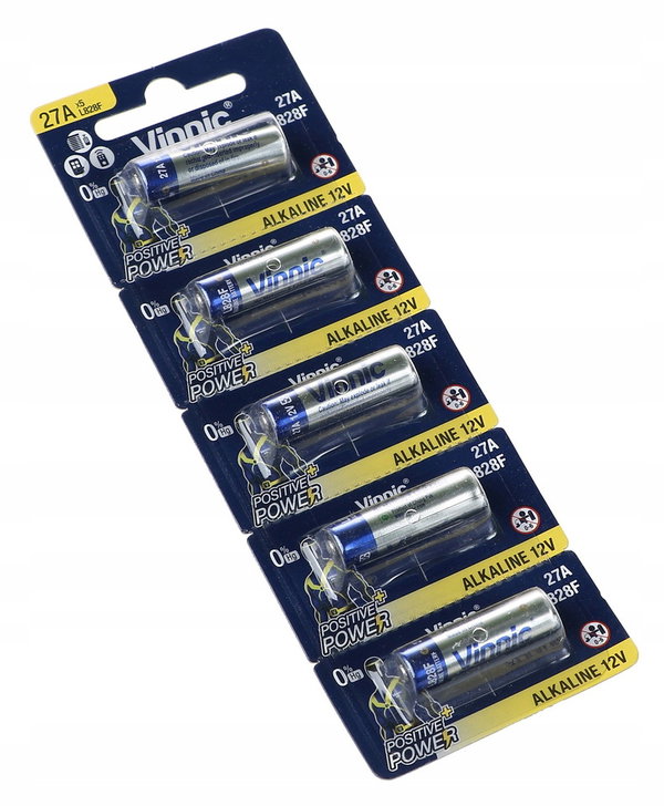 BATERIA ALKALICZNA x5 Vinnic A27 12V L828F MN27