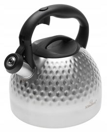 CZAJNIK Stalowy Z Gwizdkiem SATYNOWY Satyna 2,7l INDUKCJA Gaz 6644