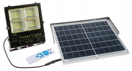 HALOGEN Lampa SOLARNA LED 100W Uliczna Pilot Czujnik ZMIERZCHU 35