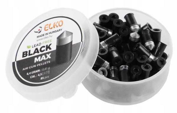 ŚRUT Stalowo TEFLONOWY 4,5mm Czarny 85szt OSTRY
