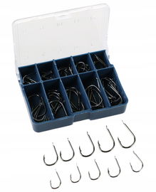 HACZYKI Zestaw Haczyków 70szt 10 rozmiarów HC