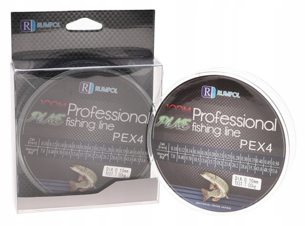 PLECIONKA Wędkarska PIKE PEx4 4 Splotowa 100m 200m 0,10mm 7kg PS100