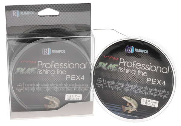 PLECIONKA Wędkarska PIKE PEx4 4 Splotowa 100m 200m 0,35mm 35,3kg PS100