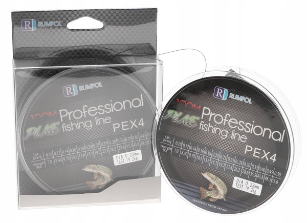PLECIONKA Wędkarska PIKE PEx4 4 Splotowa 150m 300m 0,23mm 19,2kg PS150