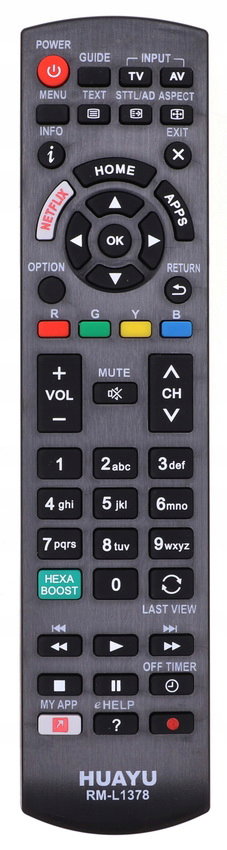 PILOT Do TV Telewizora PANASONIC Uniwersalny LCD LED NETFLIX 1378