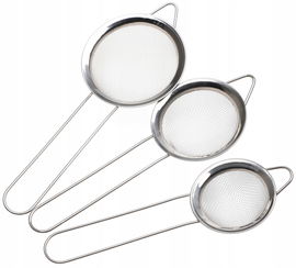 ZESTAW SITEK Sitko Metalowe STALOWE Kuchenne Cedzak Durszlak 3szt 5516