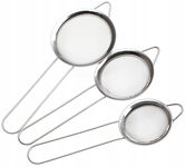 ZESTAW SITEK Sitko Metalowe STALOWE Kuchenne Cedzak Durszlak 3szt 5516