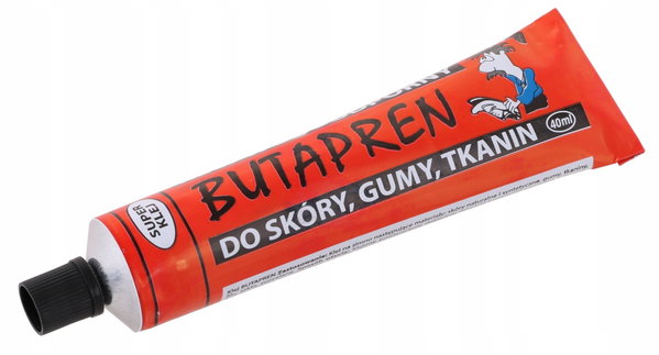 KLEJ BUTAPREN 40ml Do Butów Gumy Skóry Filcu