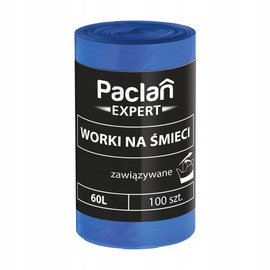 WORKI NA ŚMIECI Wiązane Uniweralne 100szt 60L PACLAN EXPERT 137800