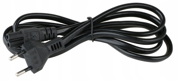 KABEL Przewód Zasilający 2PIN AGD RTV Ósemka 1,5m 8000
