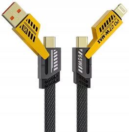 KABEL USB Typ C PRZEWÓD USB-C Type-C Lightning 4w1 65W PD QC 4485