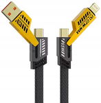 KABEL USB Typ C PRZEWÓD USB-C Type-C Lightning 4w1 65W PD QC 4485