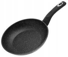 PATELNIA MARMUROWA Nieprzywierająca 24cm INDUKCJA GAZ Plaster MIODU 2404