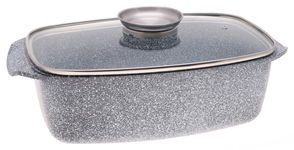 BRYTFANNA MARMUROWA Gęsiarka Brytfanka 5,5l 32cm Indukcja Gaz 3964