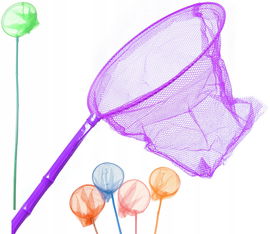 SIATKA Na MOTYLE Owady Ważki RYBY Bambusowa Kijek Kolorowa 115cm 9932