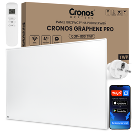 Panel grzewczy IR CRONOS Graphene PRO CGP-1100TWP White
