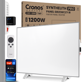Panel grzewczy IR CRONOS Synthelith PRO CRP-1200TWP Grey