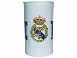 DUŻA PUSZKA SKARBONKA REAL MADRYT WHITE HERB 17 CM