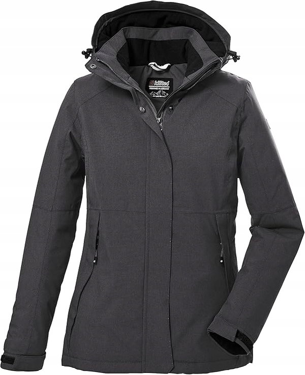 Killtec kurtka damska parka odpinany kaptur KOW 37 rozmiar 36 antracyt