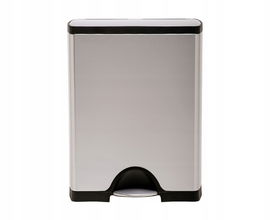Kosz na śmieci stal nierdzewna Simplehuman 46l srebrny