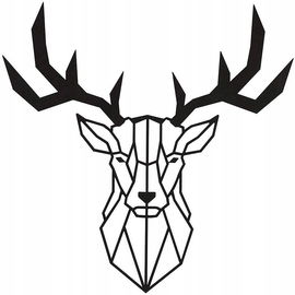 Homemania Dekoracja ścienna Deer, 51x51 cm,