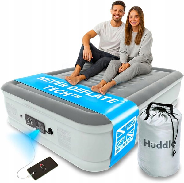 Huddle Luksusowy materac dmuchany 140x200x50 Premium