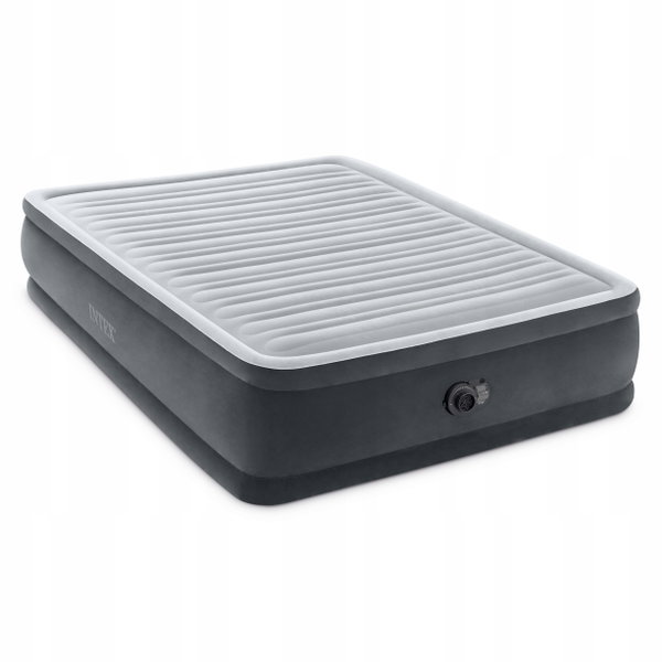 Materac dwuosobowy Intex 203 x 152 x 46 cm szary