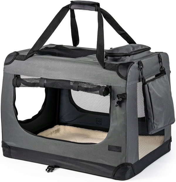 OUTLET Torba transportowa tkanina Lionto szary L 70 cm x 50 cm x 52 cm