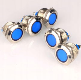 Metalowa lampka kontrolna 12V 24V 19mm LED zestaw 4 szt. PO ZWROCIE