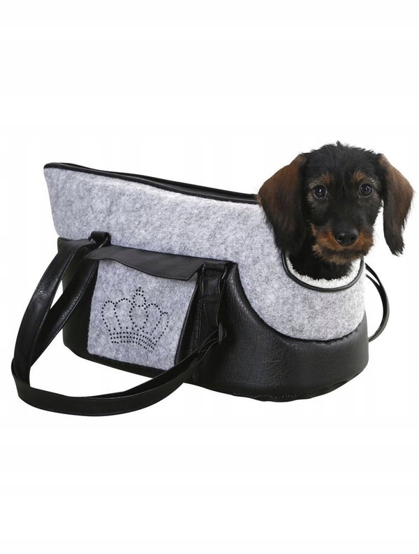 Kerbl Torba transportowa odcienie szarości S/M 23 cm x 25 cm x 46 cm