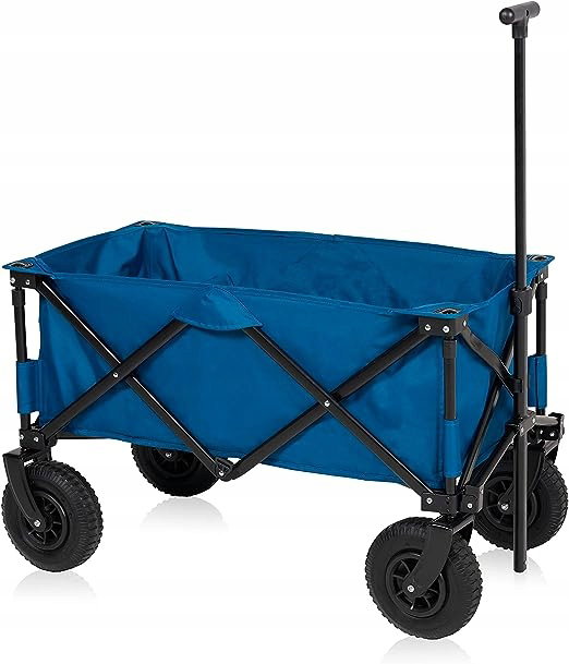 Campart składany wózek transportowy Rochelle, 103 l, do 70 kg, niebieski
