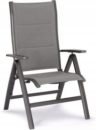 Fotel Best Varese, antracytowy, składany, aluminiowy, 67 x 67 x 112 cm