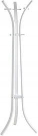 OUTLET Wieszak na ubrania HAKU Furniture biały, metalowy 177 cm x Ø 45 cm