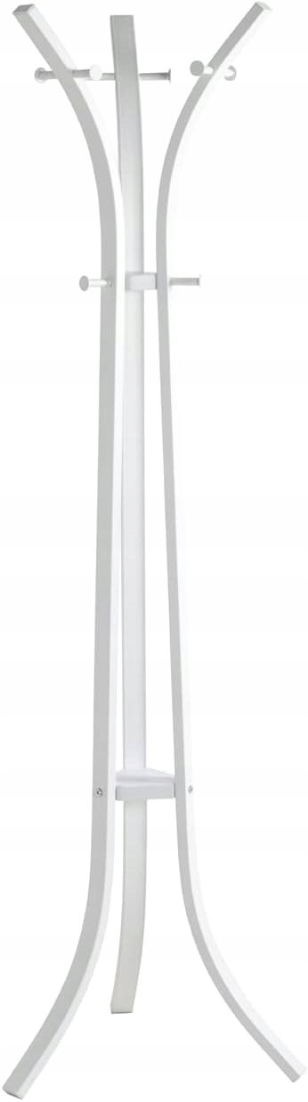 OUTLET Wieszak na ubrania HAKU Furniture biały, metalowy 177 cm x Ø 45 cm