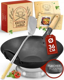 Wok KRUSTENZAUBER 36 cm stal węglowa