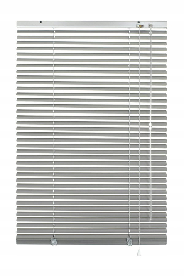 Żaluzja aluminiowa srebrna 25 mm 80 x 130 cm