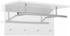 Wieszak wiszący FMD biały 28 x 72 x 35 cm