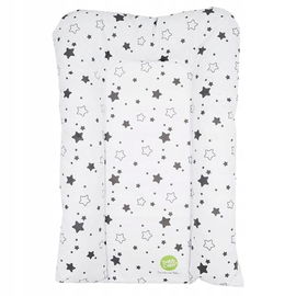 Przewijak miękki BabyCalin 50 x 70 cm szary w gwiazdki