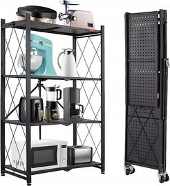 Regał garażowy 4-poziomowe metalowe półki do przechowywania na kółkach OPIS