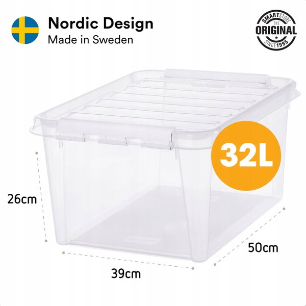SmartStore Classic 31 Pudełko z pokrywką przezroczyste