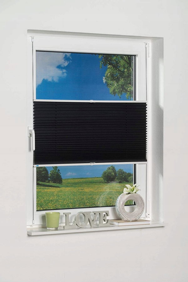 Roleta plisowa K-home 90 cm x 130 cm, antracyt