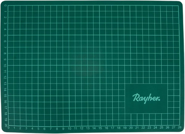 Rayher mata do cięcia 60x45 cm gr. 0,3 cm zielony, z siatką wyrównującą