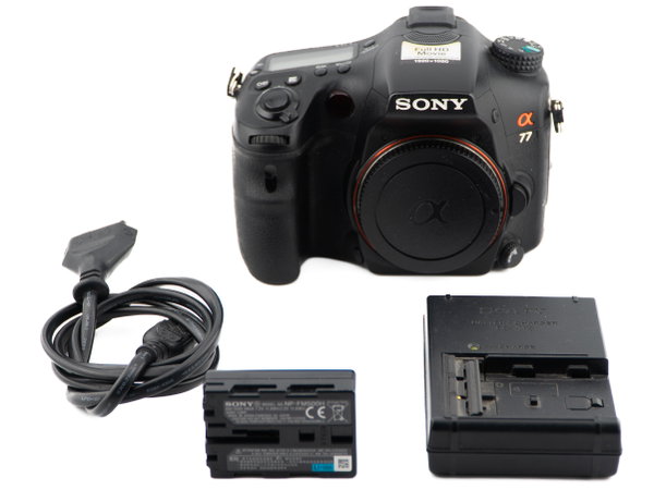 Aparat Lustrzanka Sony A77 Body + Ładowarka / Przebieg 25497