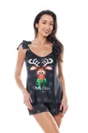 Anais Komplet Aster Black Czarny XXL/XXXL
