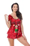 Anais Komplet Aster Red Czerwony S/M