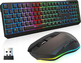 Klawiatura i Mysz KLIM Blaze & Chroma GAMINGOWA MECHANICZNA RGB 2,4GHz